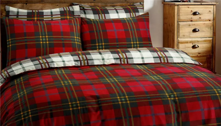 Bed linen made of flannel