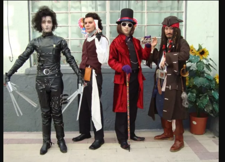 Johnny Depp and his famous personalities - group costume idea