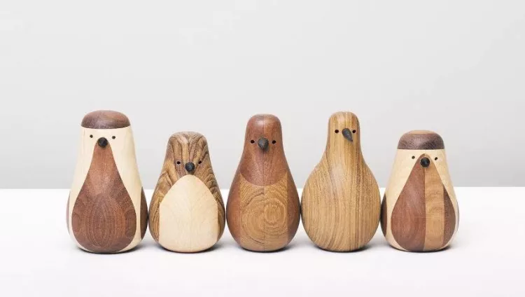 Re-turned bird series by Lars Beller