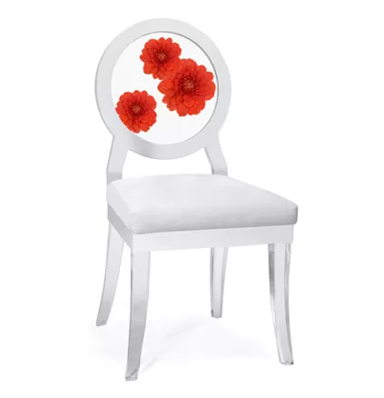 Floral Art, Dahlia Trio Floret chair