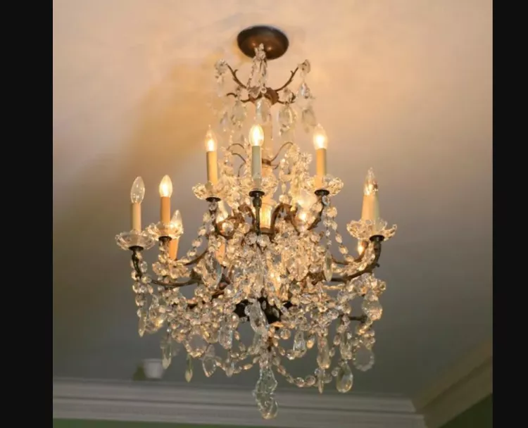 French style brass chandelier
