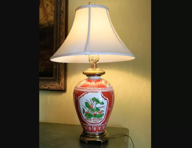 Imari style lamp